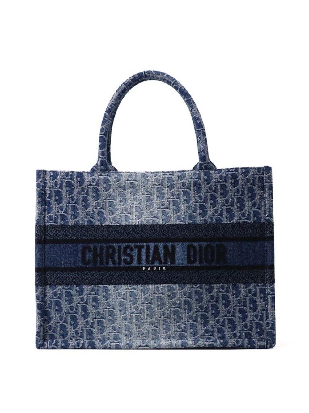 Dior Tote Bag Denim Book Medium Canvas